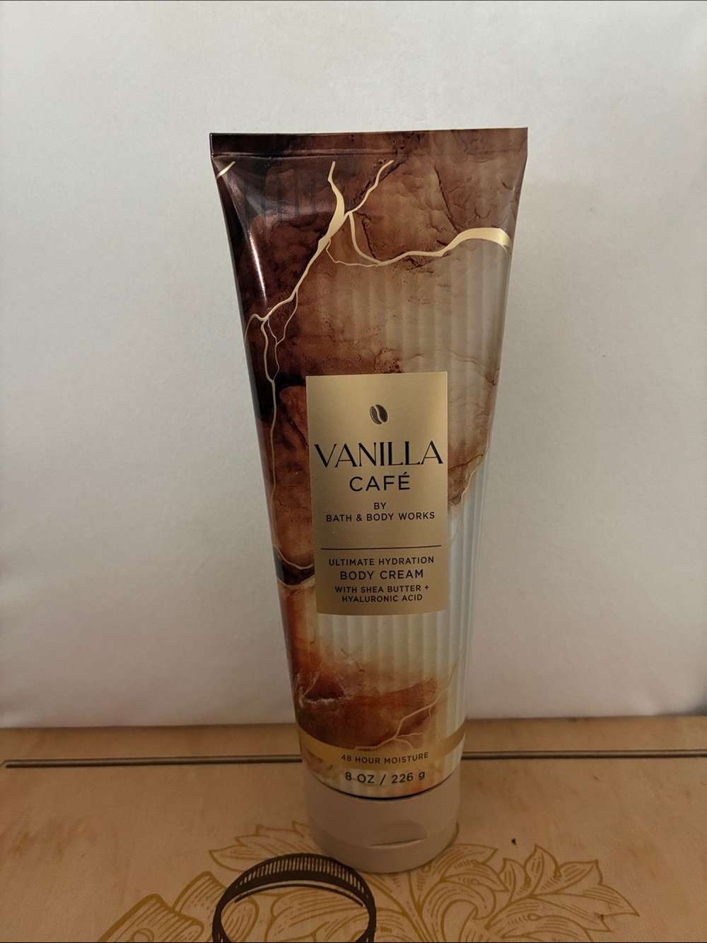 Bath & Body Works Vanilla Café Body Cream - Brown, Beige, Gold